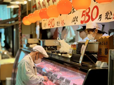 Omicho Market - Kanazawa's largest and most historic fresh food market